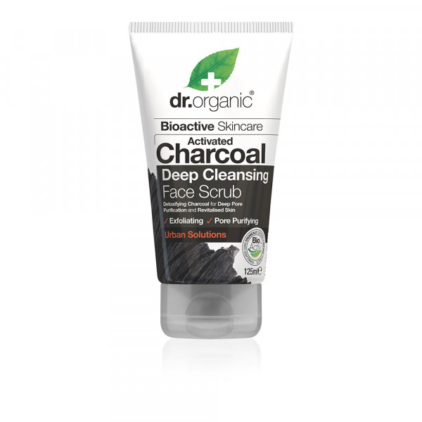 Bioactive Skincare Activated Charcoal Deep Cleansing Face Scrub Dr. Organic