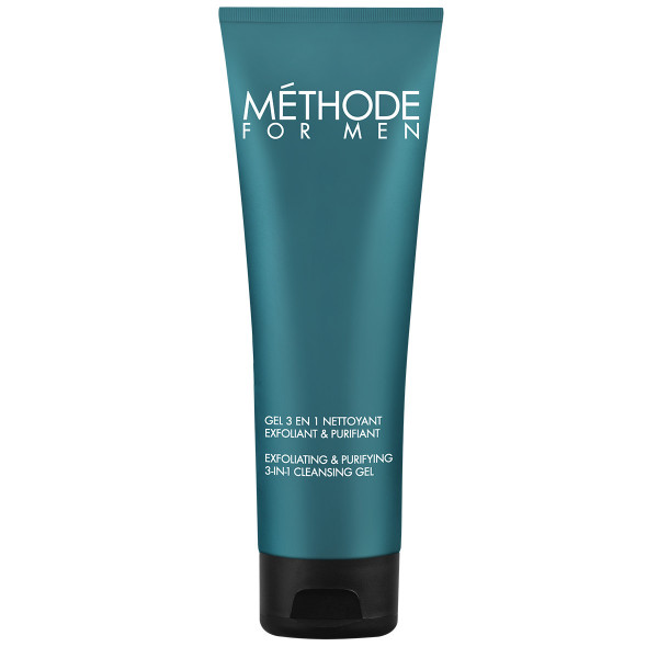 Méthode for men Gel 3 en 1 Nettoyant exfoliant & purifiant Jeanne Piaubert