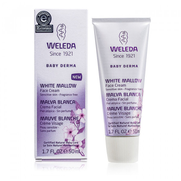 Weleda Face Cream, White Mallow Extracts, Sensitive Care, Baby - 1.7 fl oz