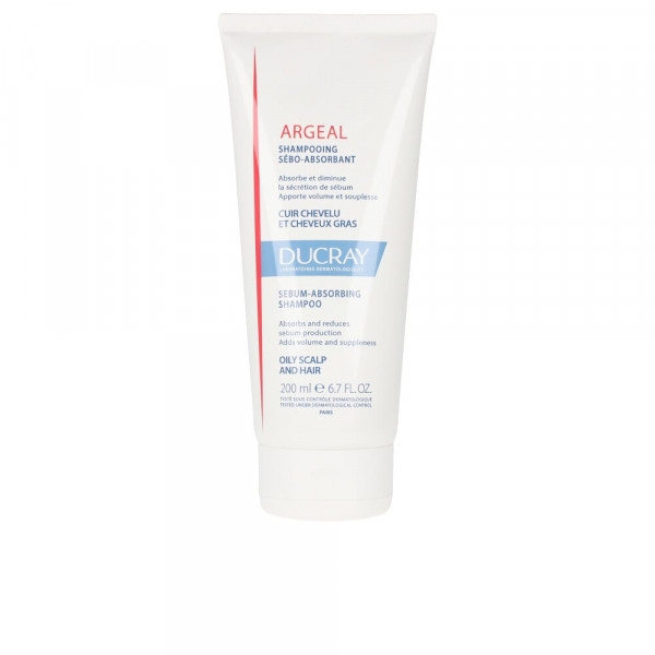 Photos - Hair Product Ducray  Argeal shampooing sébo-absorbant : Shampoo 6.8 Oz / 200 ml 